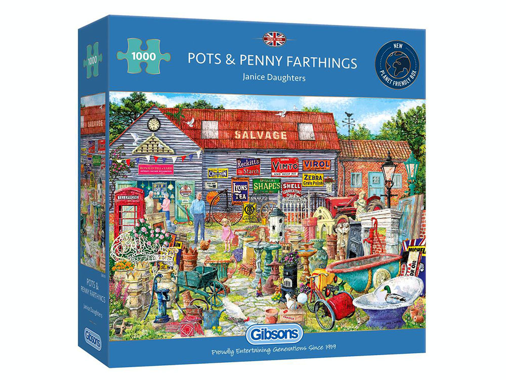 POTS & PENNY FARTHINGS 1000pc