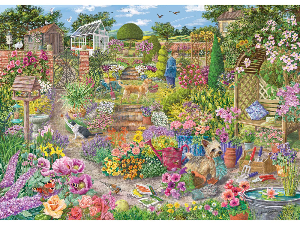 GARDEN IN BLOOM 1000pc - Click Image to Close