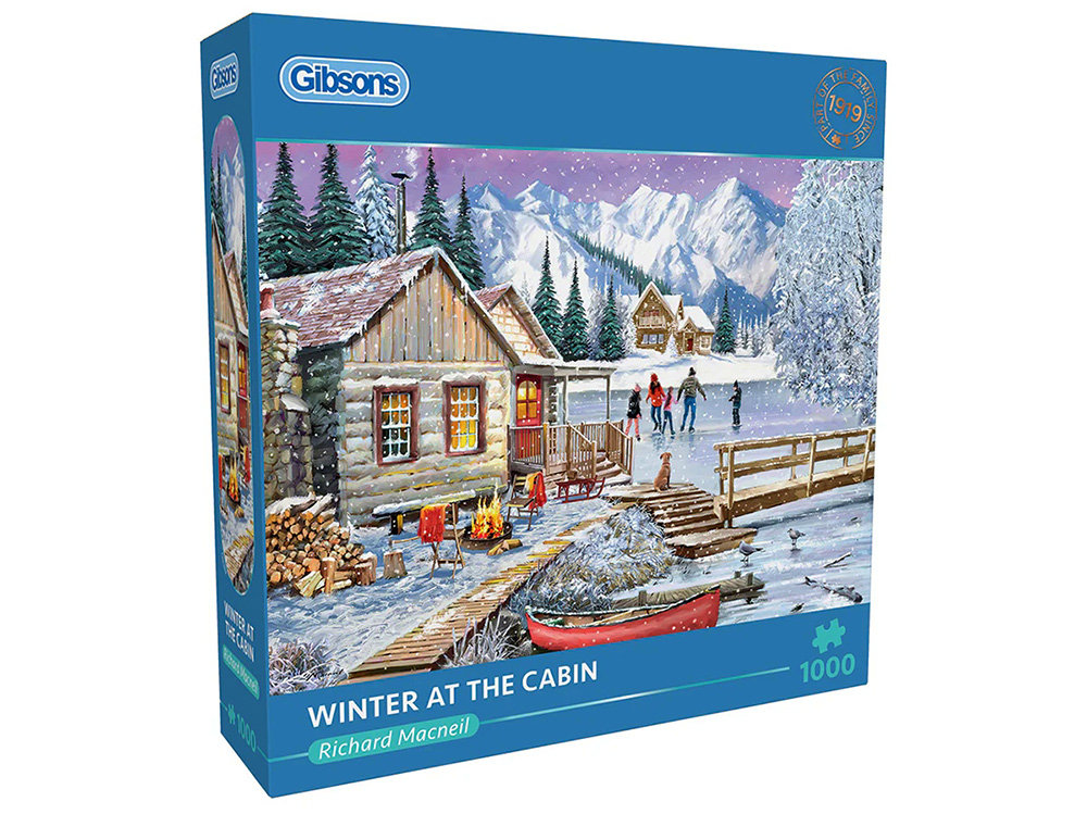 WINTER AT THE CABIN 1000pc