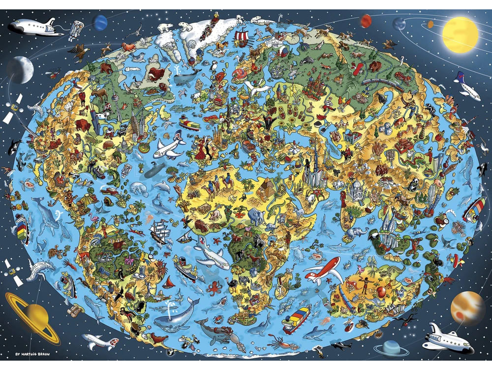 OUR GREAT PLANET 1000pc - Click Image to Close