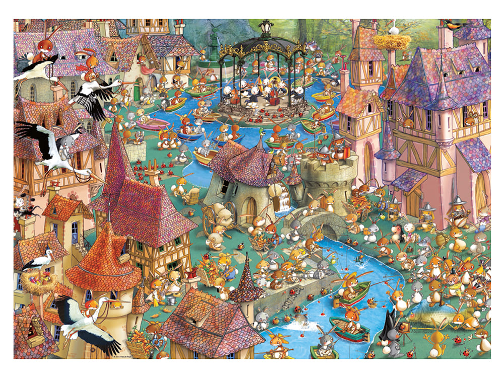 RUYER, BUNNYTOWN 1000pc - Click Image to Close