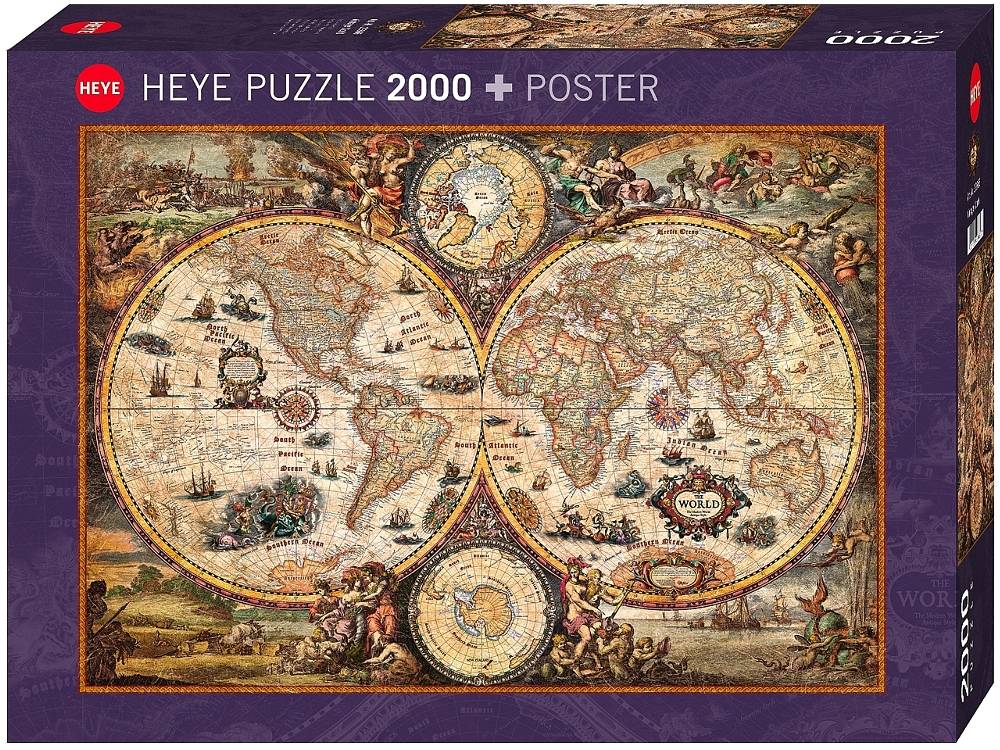 MAP ART, VINTAGE WORLD 2000pc