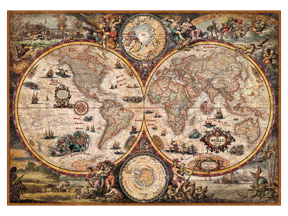 MAP ART, VINTAGE WORLD 2000pc - Click Image to Close