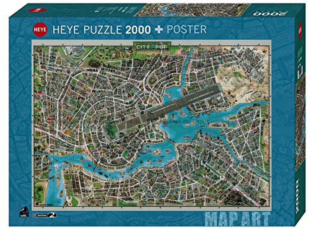 MAP ART, CITY OF POP 2000pc