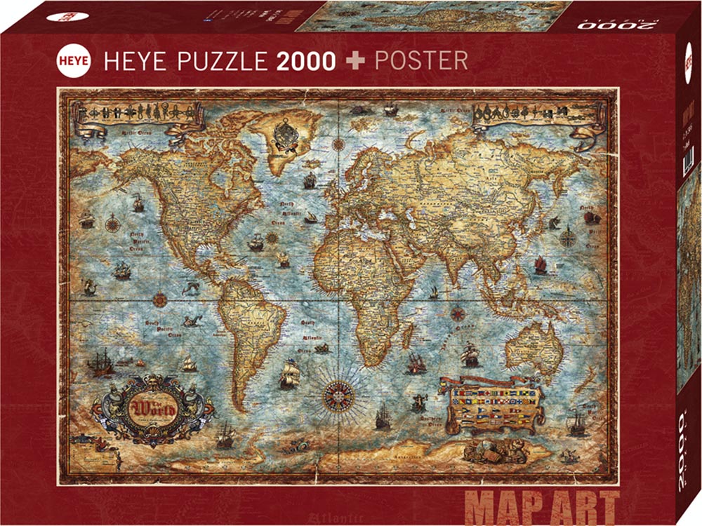 MAP ART, THE WORLD 2000pc