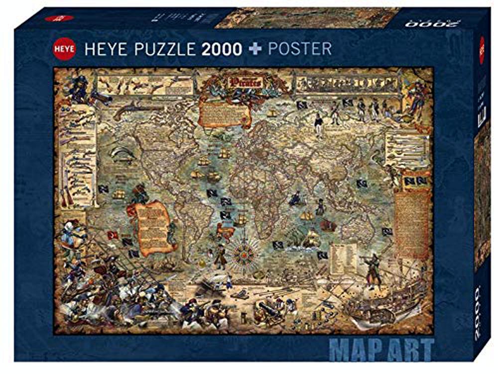 MAP ART, PIRATE WORLD 2000pc