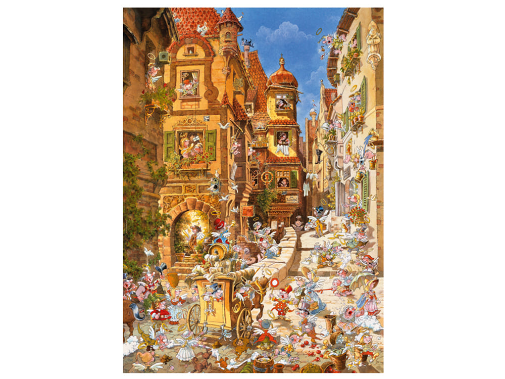 ROMANTIC TOWN, BY DAY 1000pc - Click Image to Close