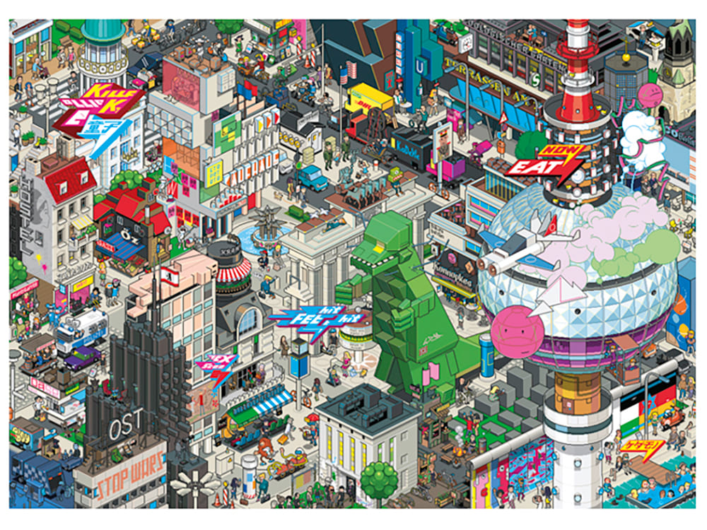 EBOY, BERLIN QUEST 1000pc - Click Image to Close