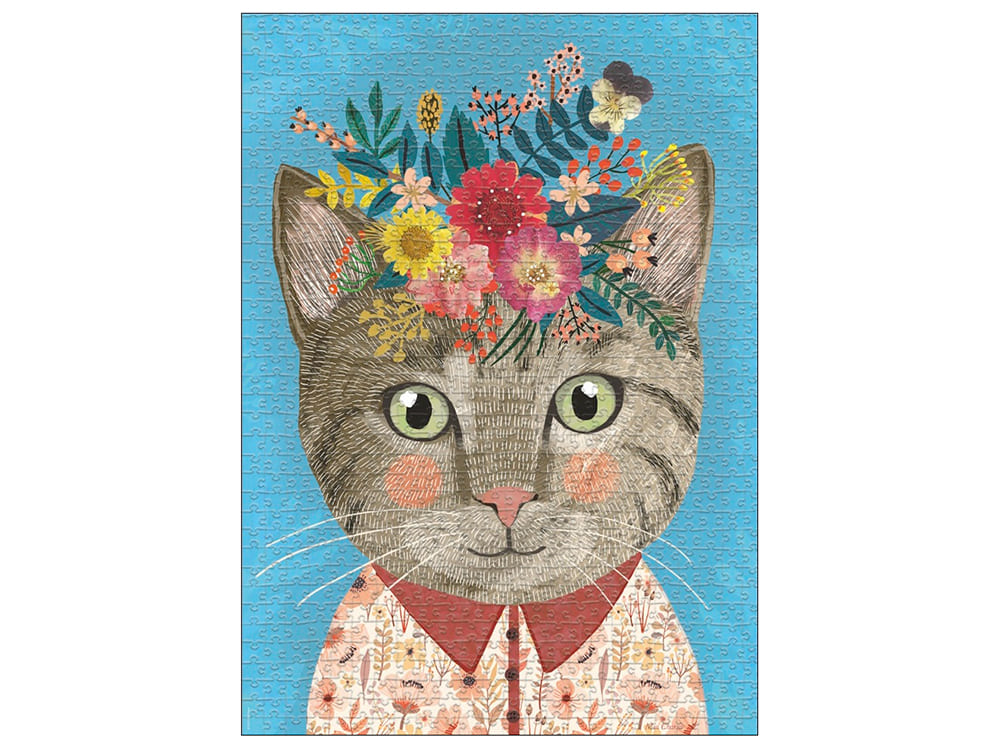 FLORAL FRIENDS, PRETTY FELINE - Click Image to Close