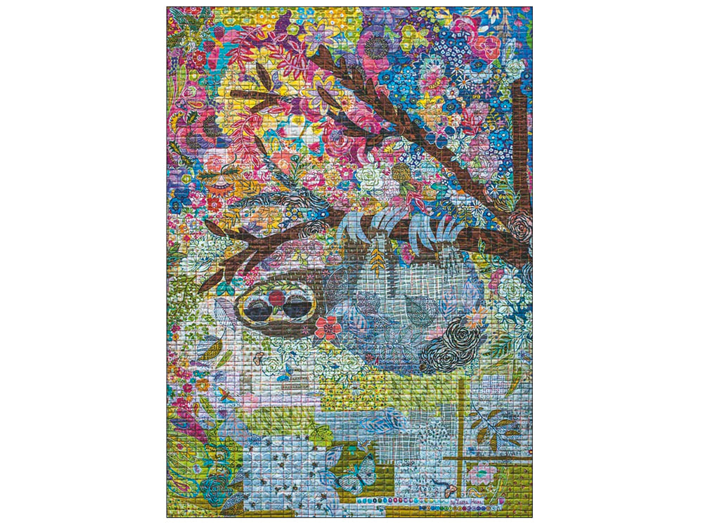 QUILT,SEWN SLOTH 1000pc - Click Image to Close