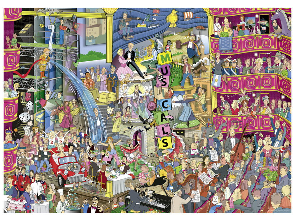 LYON, BEST OF MUSICALS 1000pc - Click Image to Close