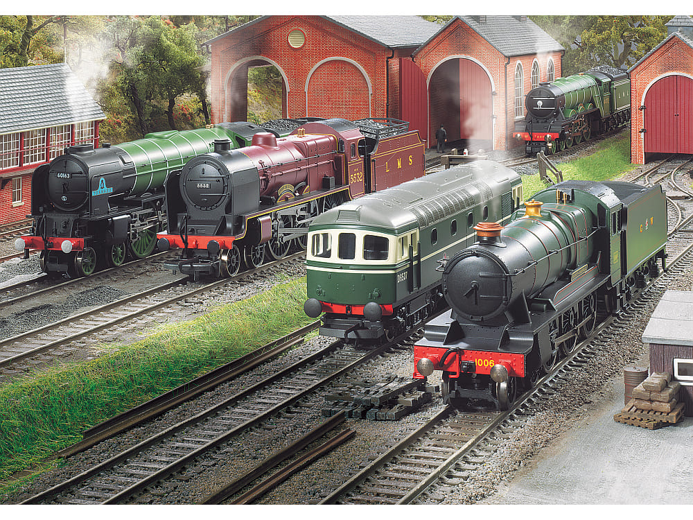HORNBY ENGINE SHED #1 1000pc - Click Image to Close