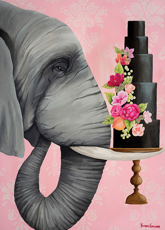 WILD ART ELEPHANT 500pcXL - Click Image to Close