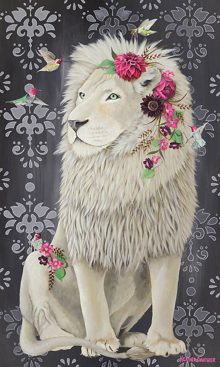 WILD ART WHITE LION 500pcXL - Click Image to Close