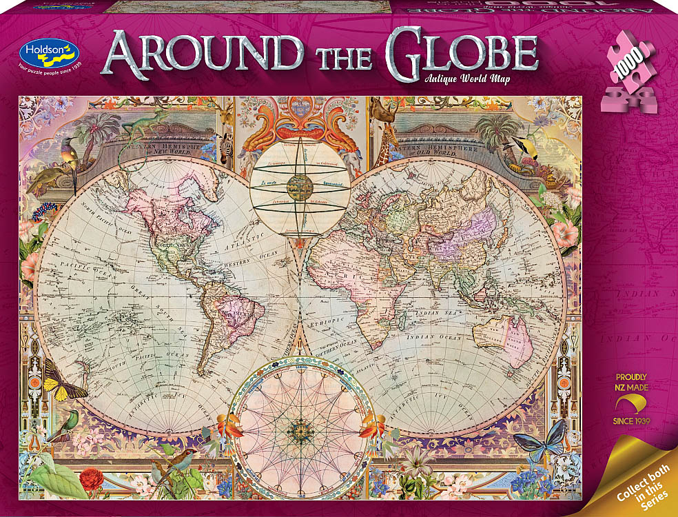 AROUND THE GLOBE ANTIQUE WORLD - Click Image to Close