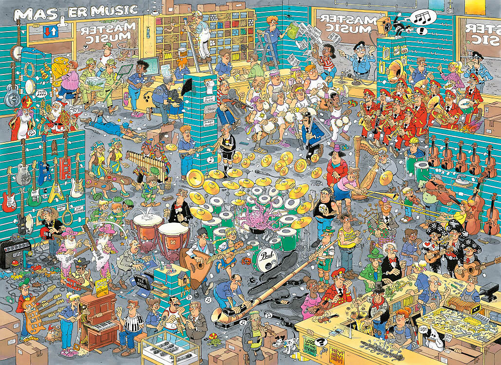 JVH THE MUSIC SHOP 1000pc - Click Image to Close