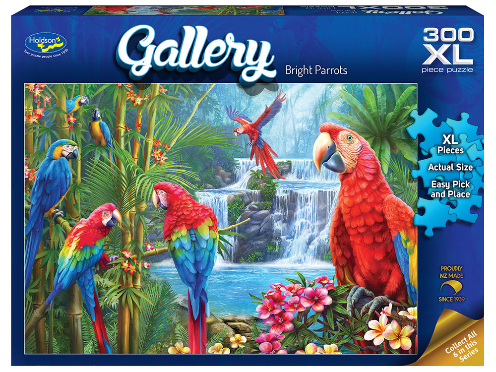 GALLERY 9 PARROTS 300pcXL - Click Image to Close