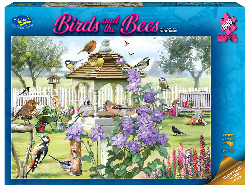 BIRDS & BEES BIRD TABLE 1000pc - Click Image to Close