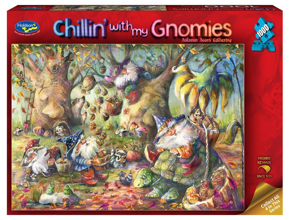 CHILLIN GNOMIES ACORN GATHERNG - Click Image to Close