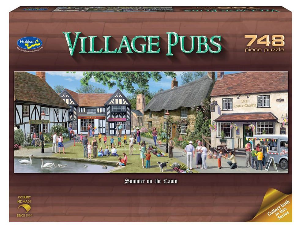 VILLAGE PUBS SUMMER 748pc PANO - Click Image to Close