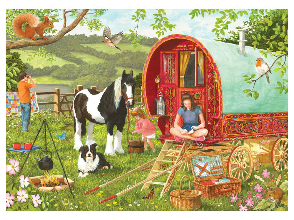 WEEKEND AWAY HORSEDRAWN CARAVN - Click Image to Close
