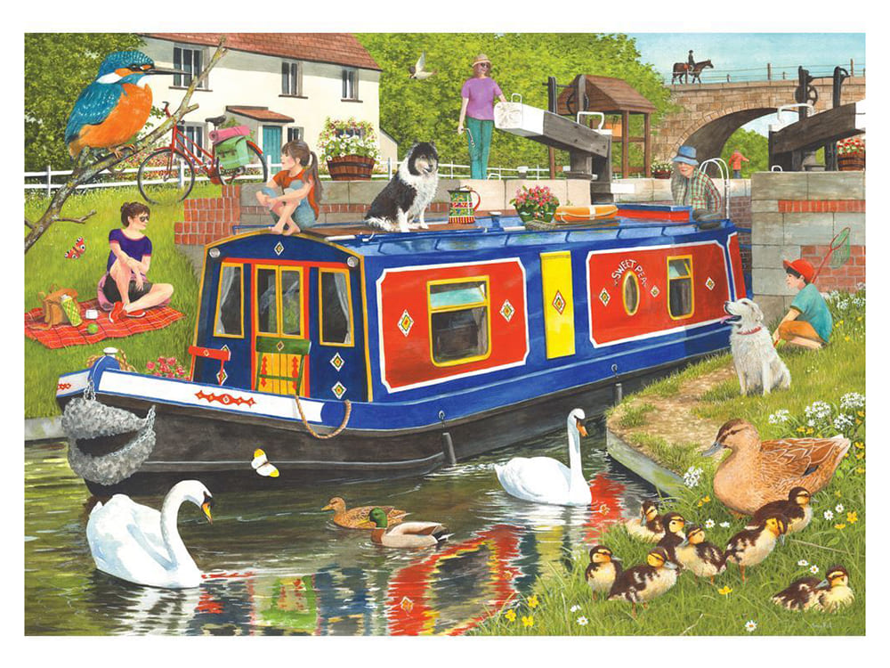 WEEKEND AWAY NARROWBOAT 1000pc - Click Image to Close
