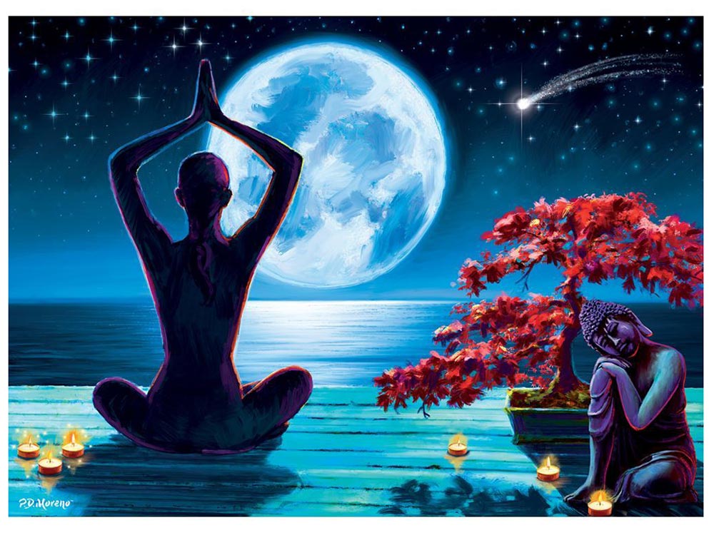 NAMASTE BREATHE IN CALM 500pcX - Click Image to Close
