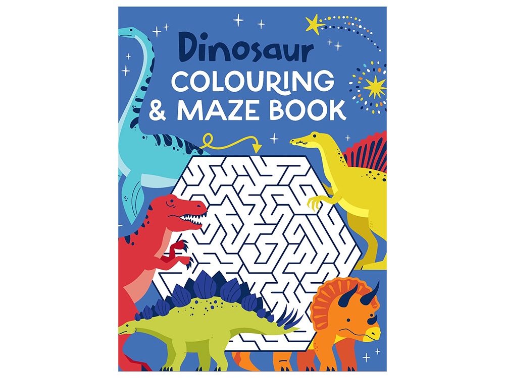 DINOSAUR COLOURING & MAZES