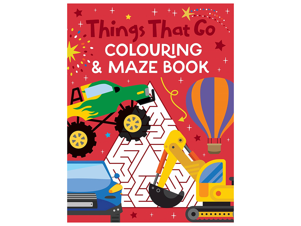 THINGS THAT GO COLOURING MAZES