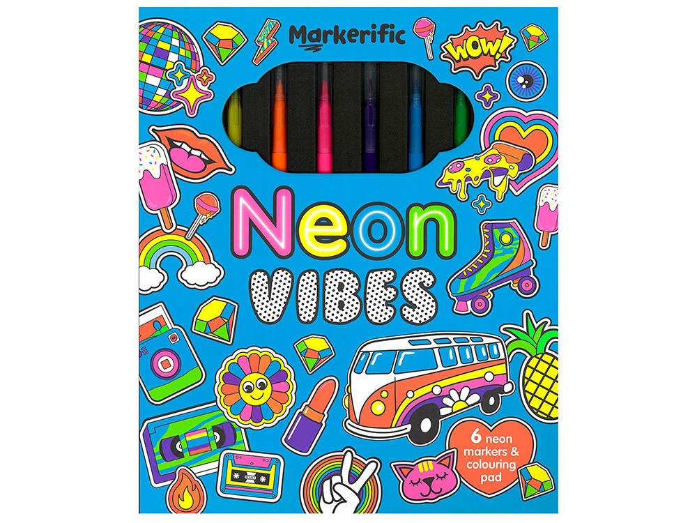 NEON VIBES COLOURING PAD