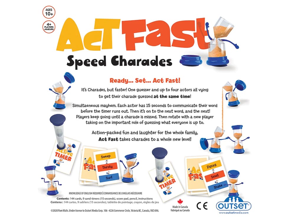 ACT FAST Speed Charades Game - Click Image to Close