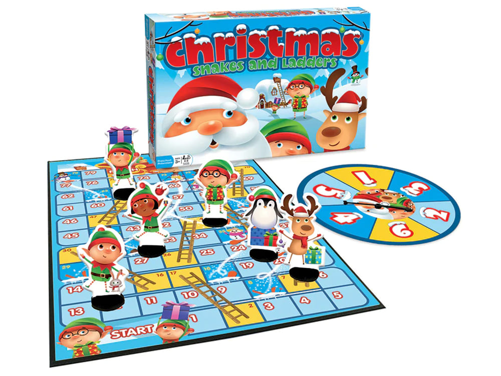 CHRISTMAS SNAKES & LADDERS - Click Image to Close