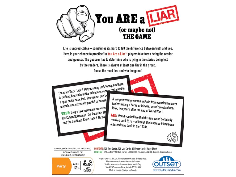 YOU ARE A LIAR - Click Image to Close