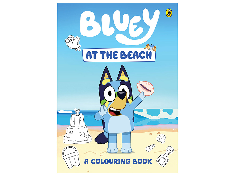 BLUEY AT THE BEACH COLOURING