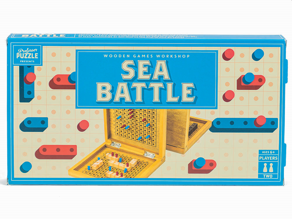 SEA BATTLE (Wood Games W/Shop) - Click Image to Close