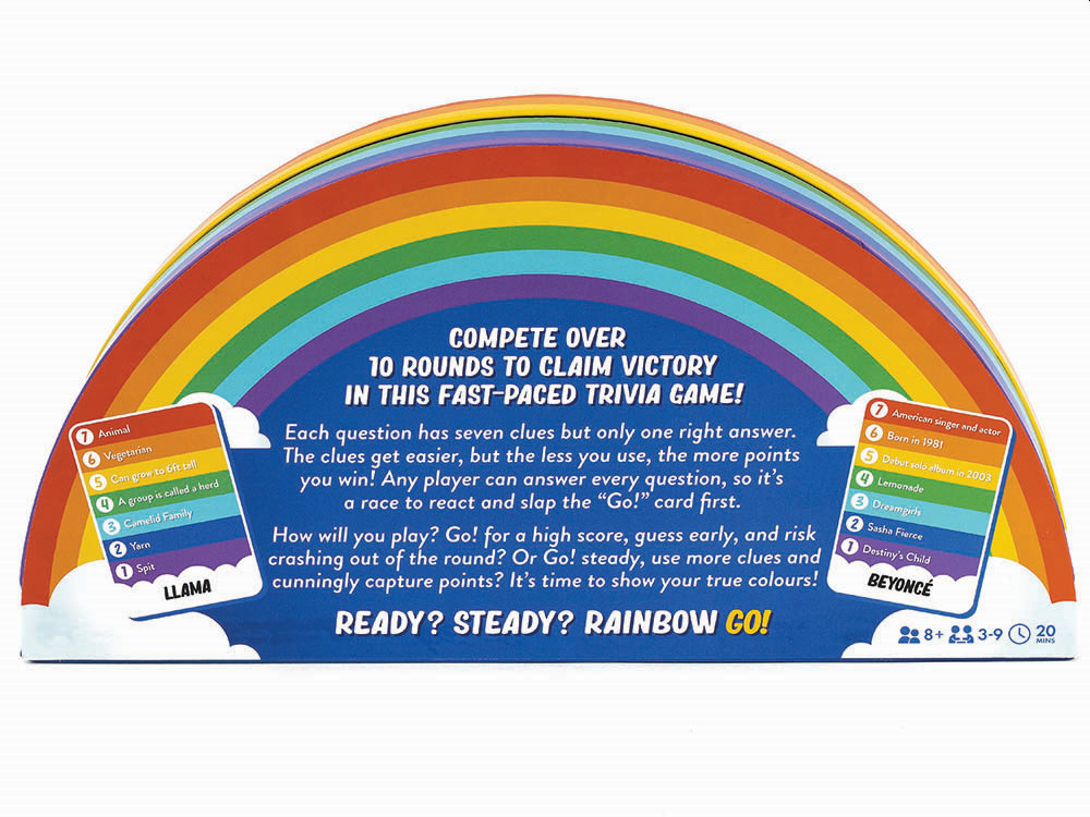 RAINBOW GO Fast-Pace Trivia Gm - Click Image to Close