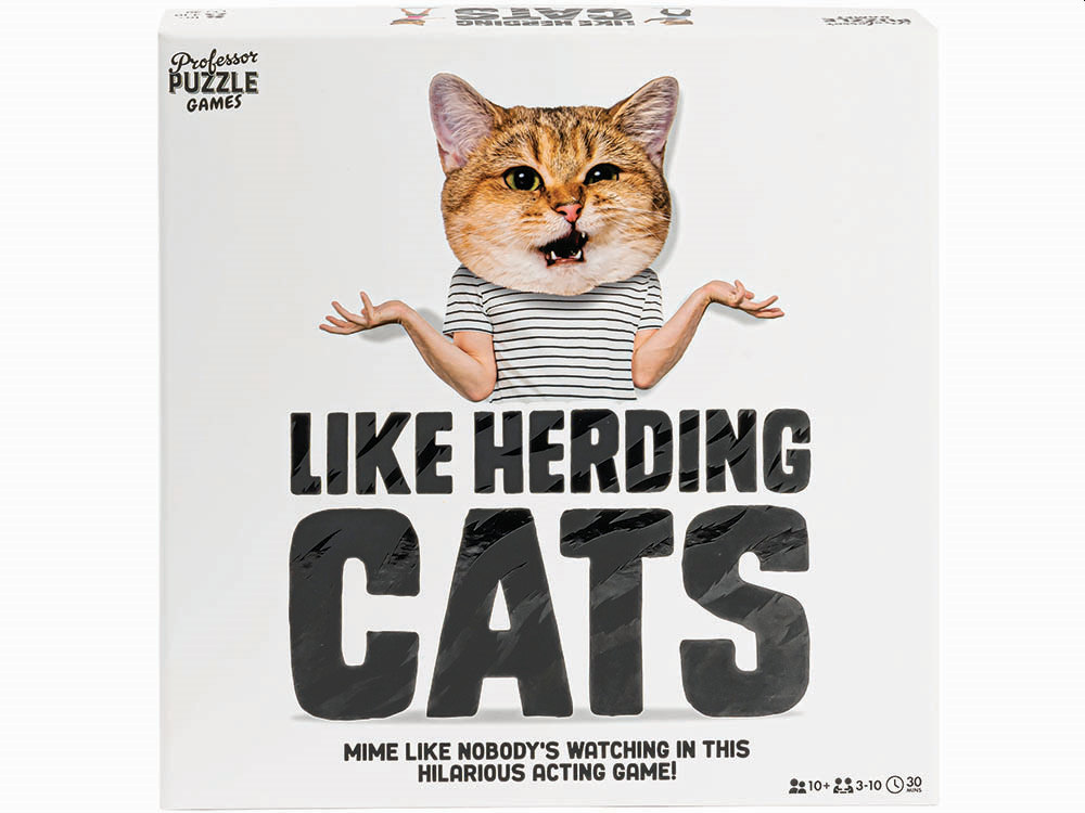 LIKE HERDING CATS Blindfold Ga - Click Image to Close