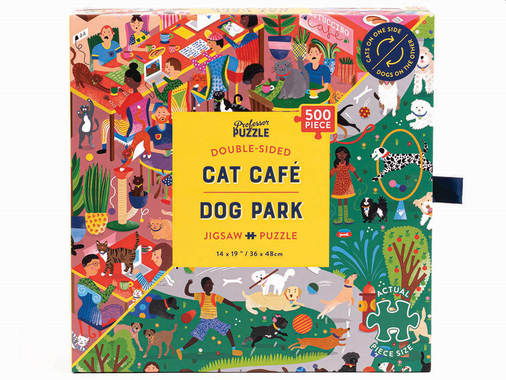 CAT CAFE & DOG PARK Dbl.Sided - Click Image to Close