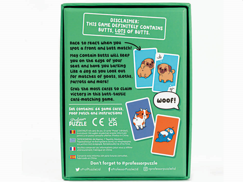 MAY CONTAIN BUTTS Card Game - Click Image to Close
