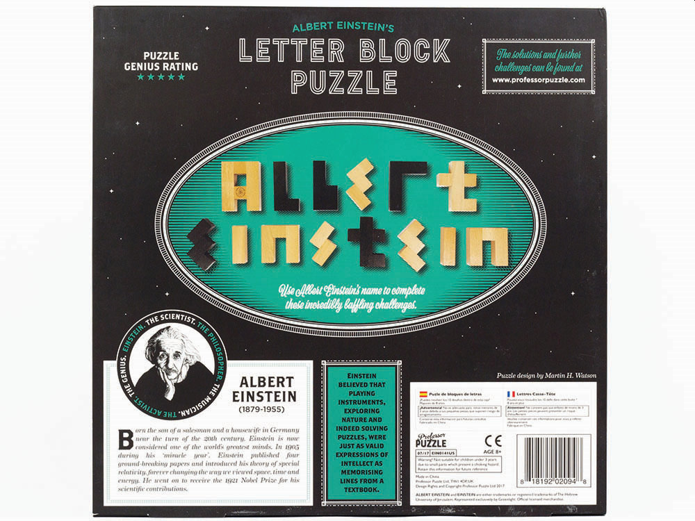 EINSTEIN'S LETTER BLOCKS - Click Image to Close