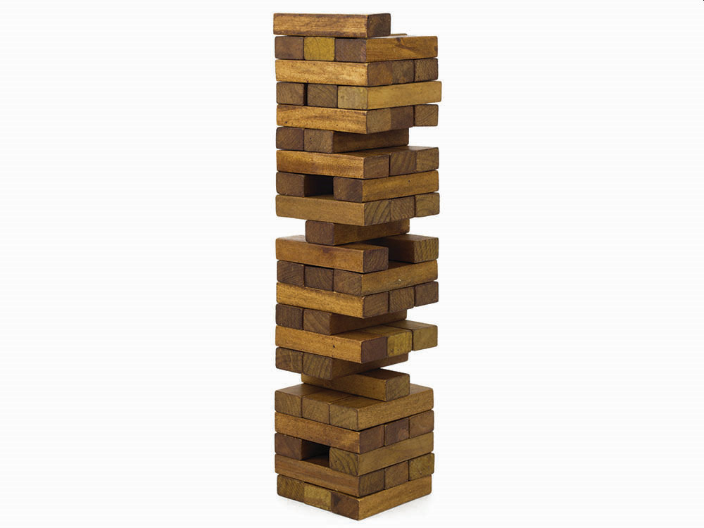 TOPPLING TOWER (Wood Game W/S) - Click Image to Close