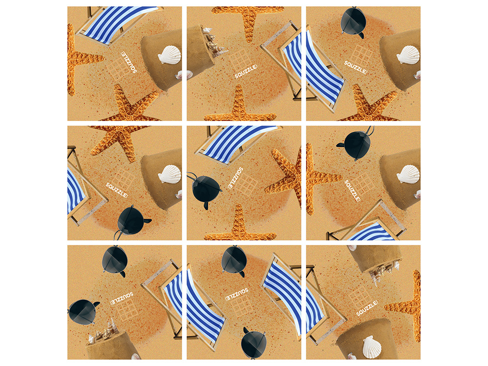 SQUZZLE PUZZLE AT THE BEACH