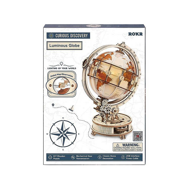 DIY LUMINOUS GLOBE 3D KIT - Click Image to Close