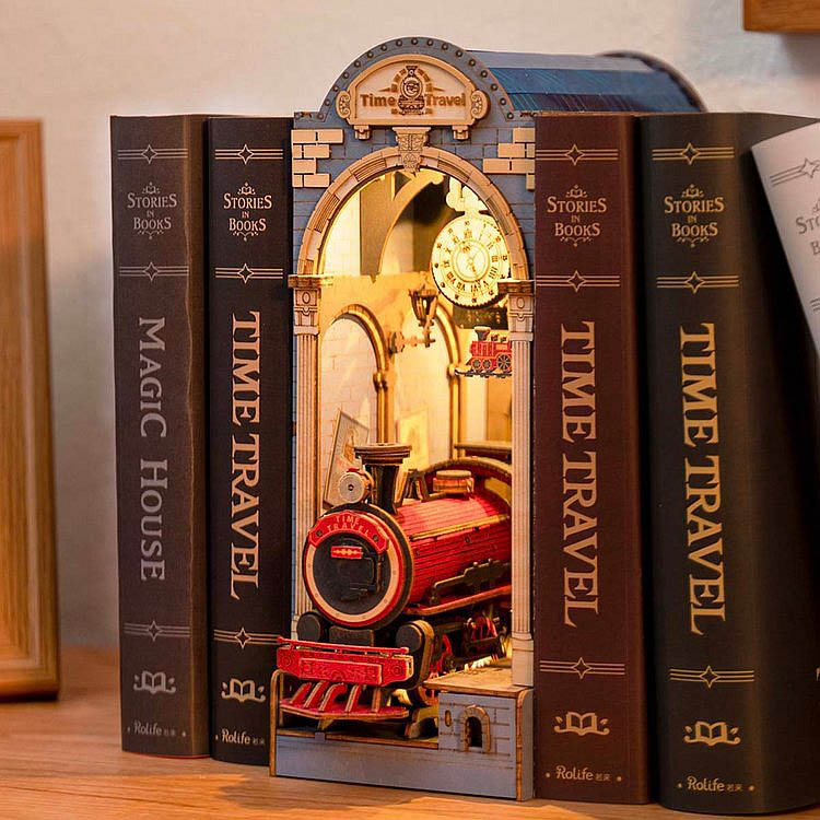 DIY BOOKENDS TIME TRAVEL - Click Image to Close