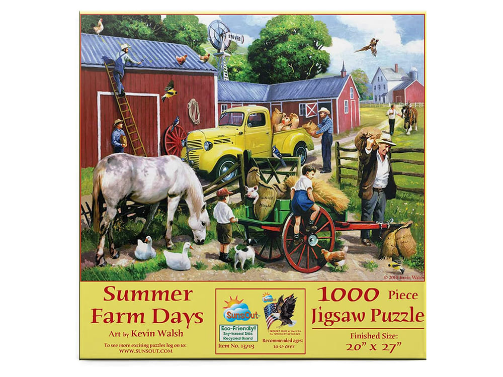 SUMMER FARM DAYS 1000pc - Click Image to Close