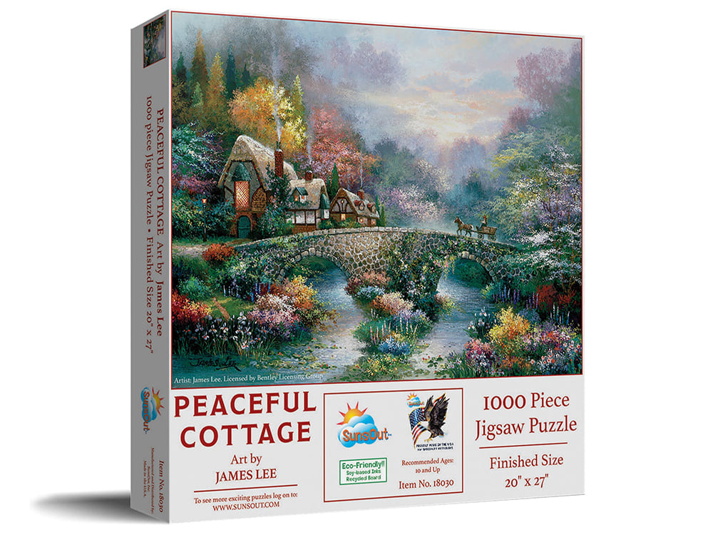 PEACEFUL COTTAGE 1000pc - Click Image to Close