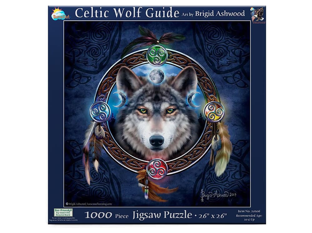CELTIC WOLF GUIDE 1000pc - Click Image to Close