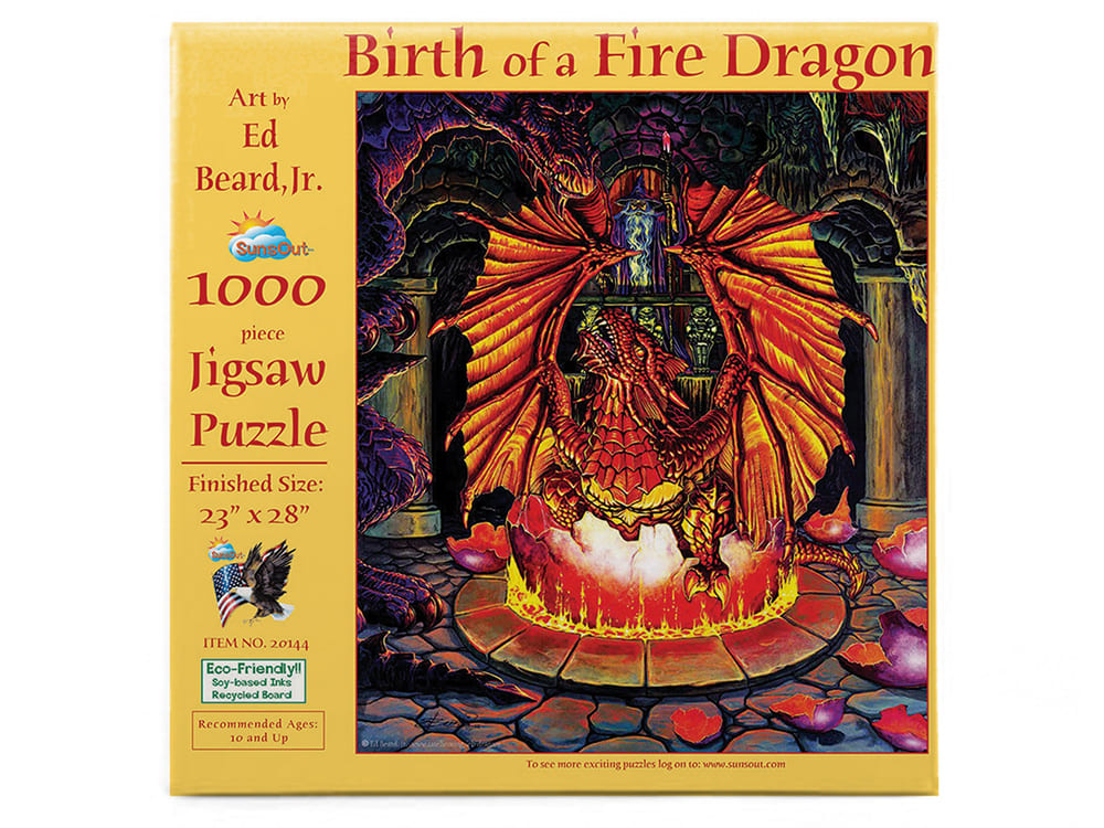 BIRTH OF A FIRE DRAGON 1000pc - Click Image to Close
