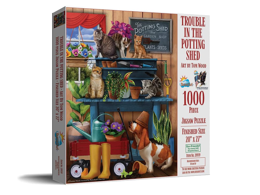 TROUBLE i/t POTTING SHED 1000p - Click Image to Close