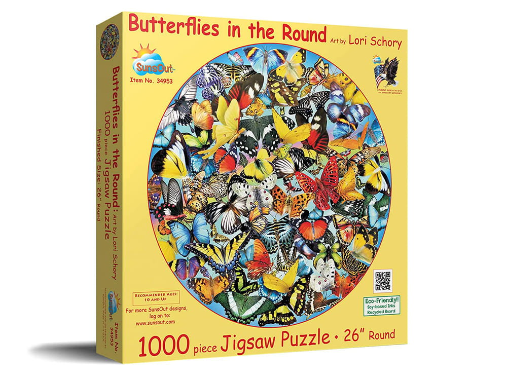 BUTTERFLIES IN THE ROUND 1000p - Click Image to Close